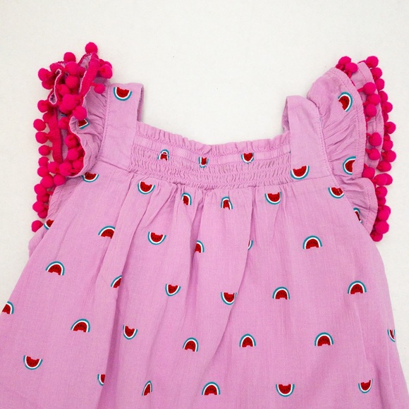 🍉Cat & Jack Watermelon Pom Pom Dress (5T) 🍉 - Picture 5 of 9